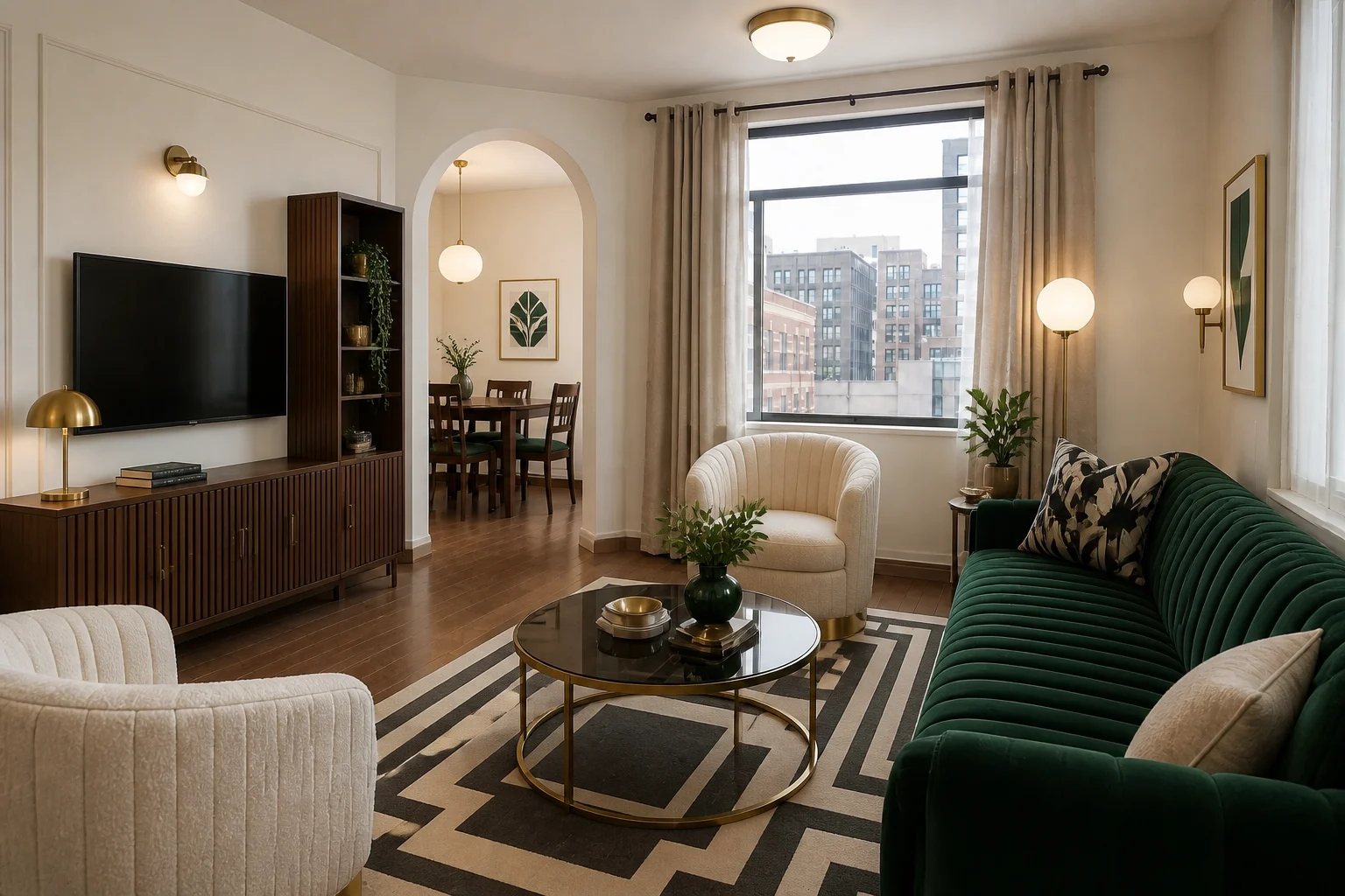 Art Deco living room direction