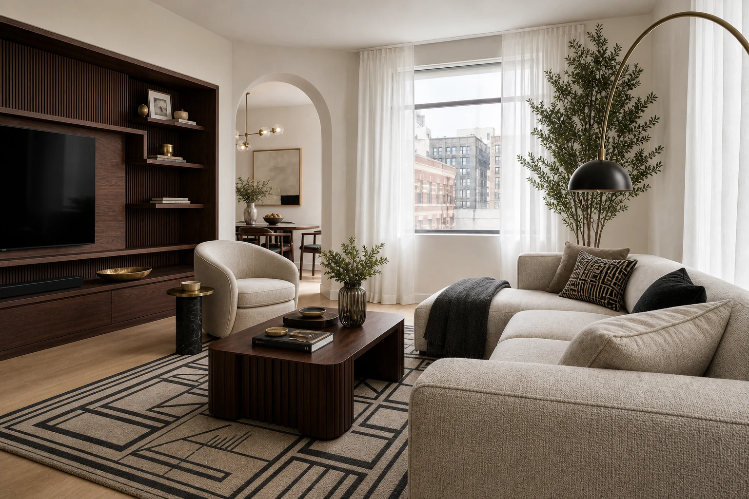 Art Deco living room