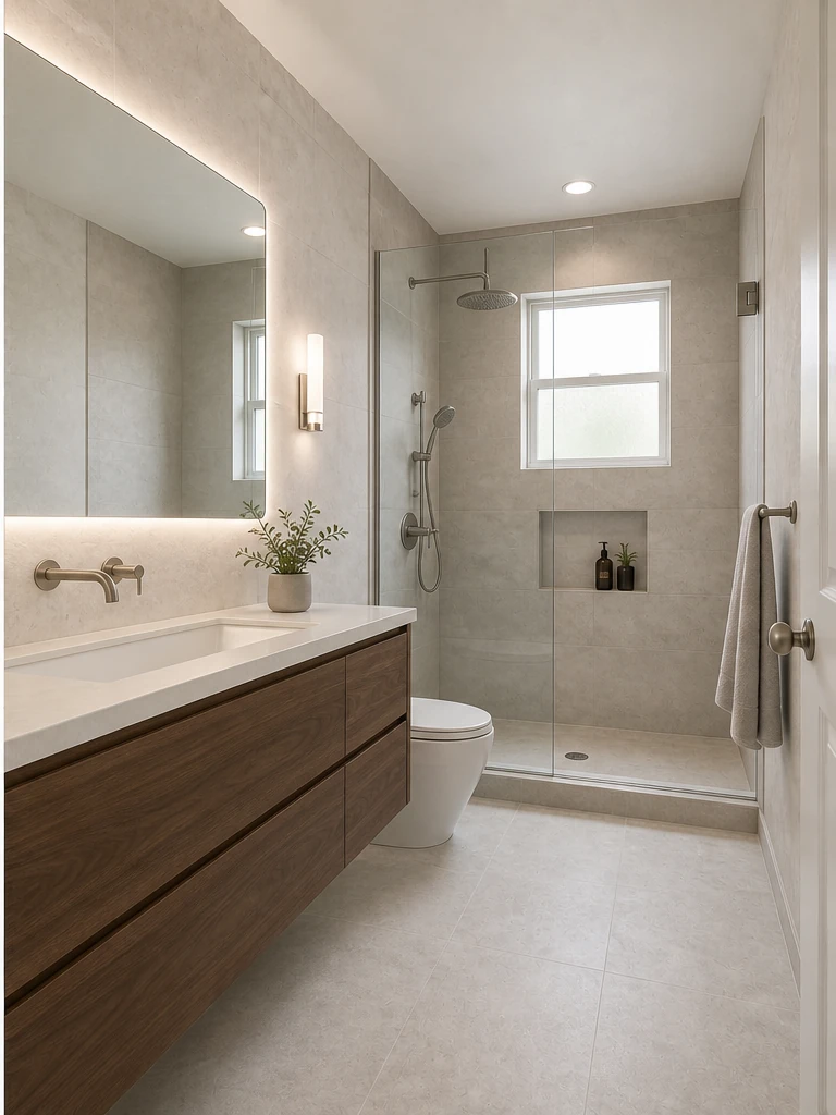 Walk-in shower redesign