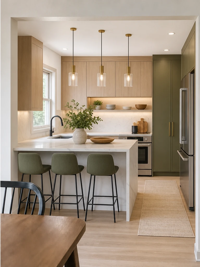 Kitchen island and storage redesign