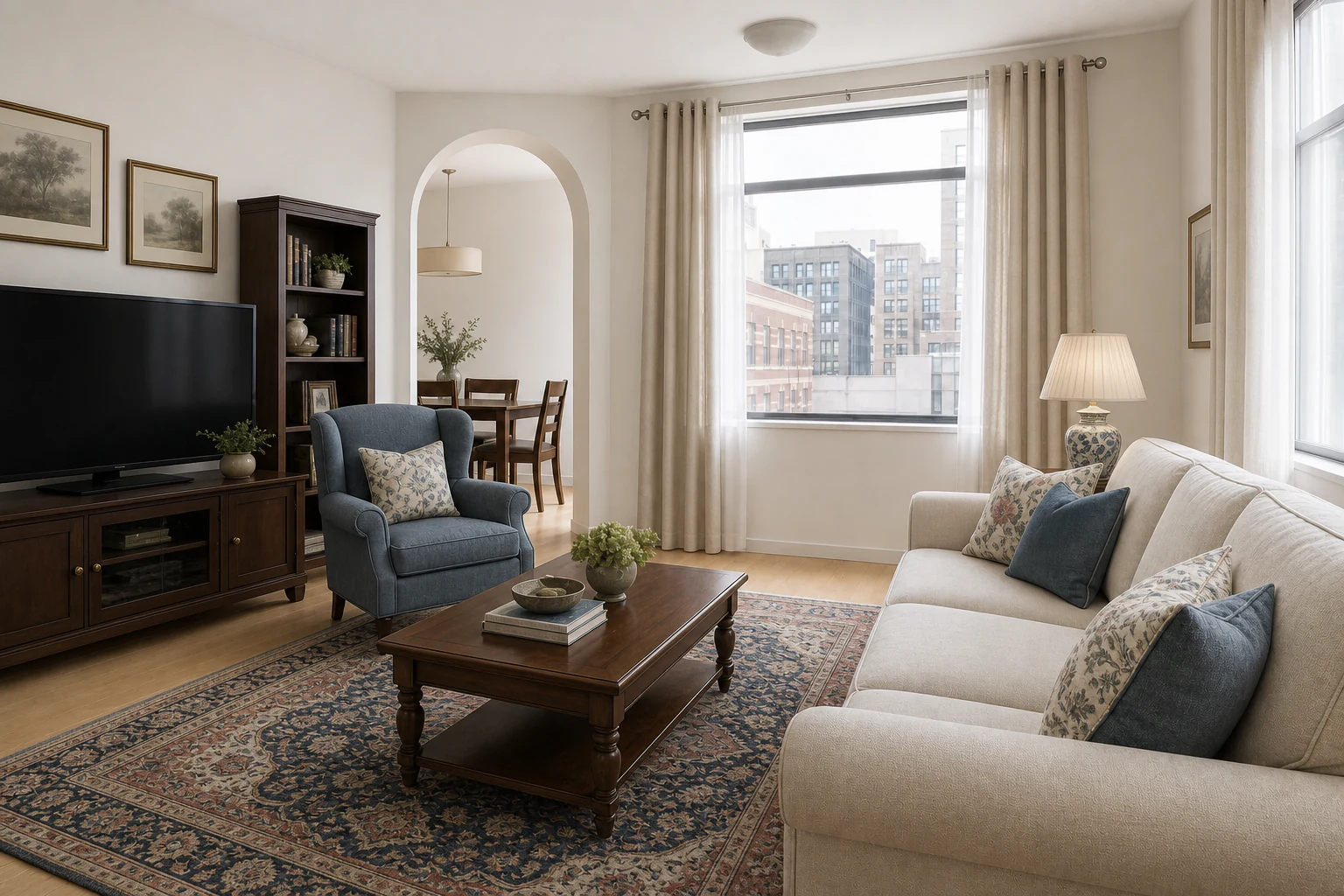 Traditional interior direction