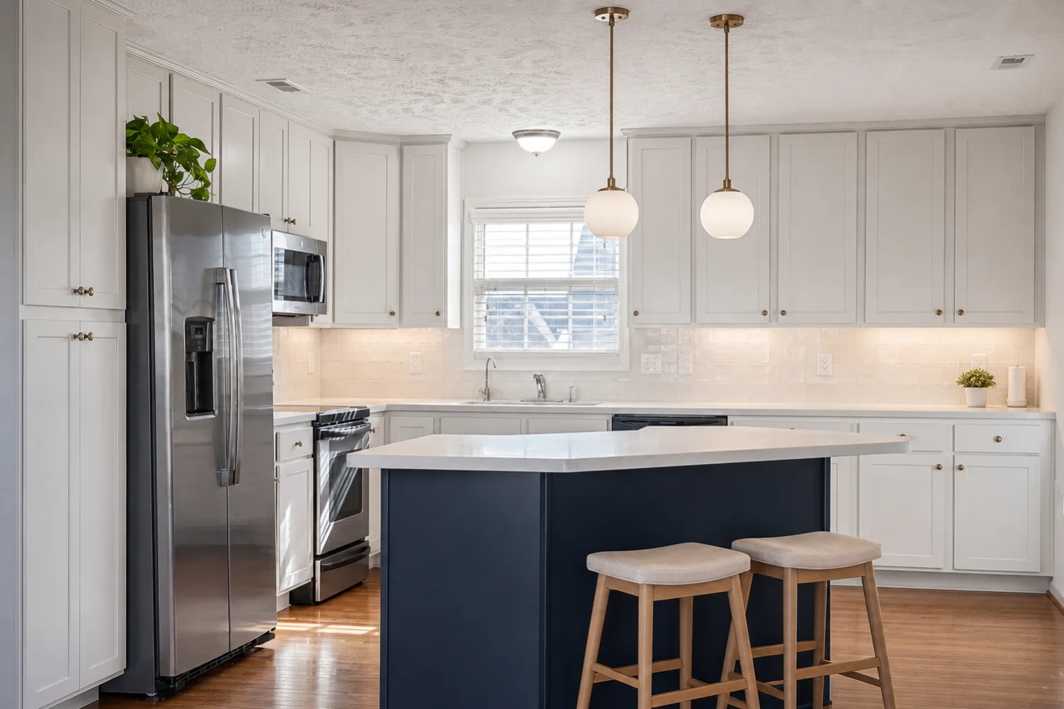 Family kitchen redesigned with AI Kitchen Design