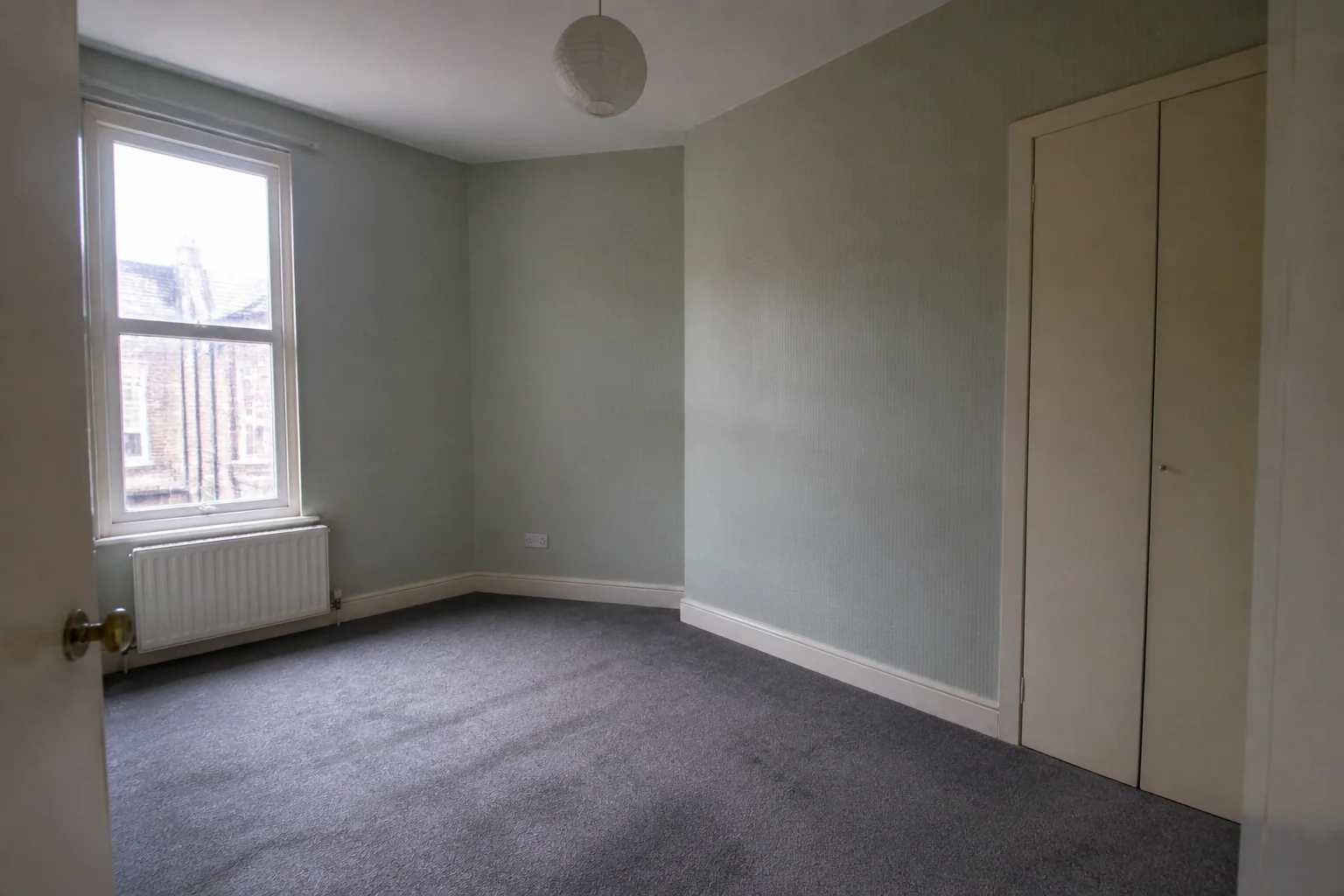 Virtual Staging example showing the original space and a transformed result: before